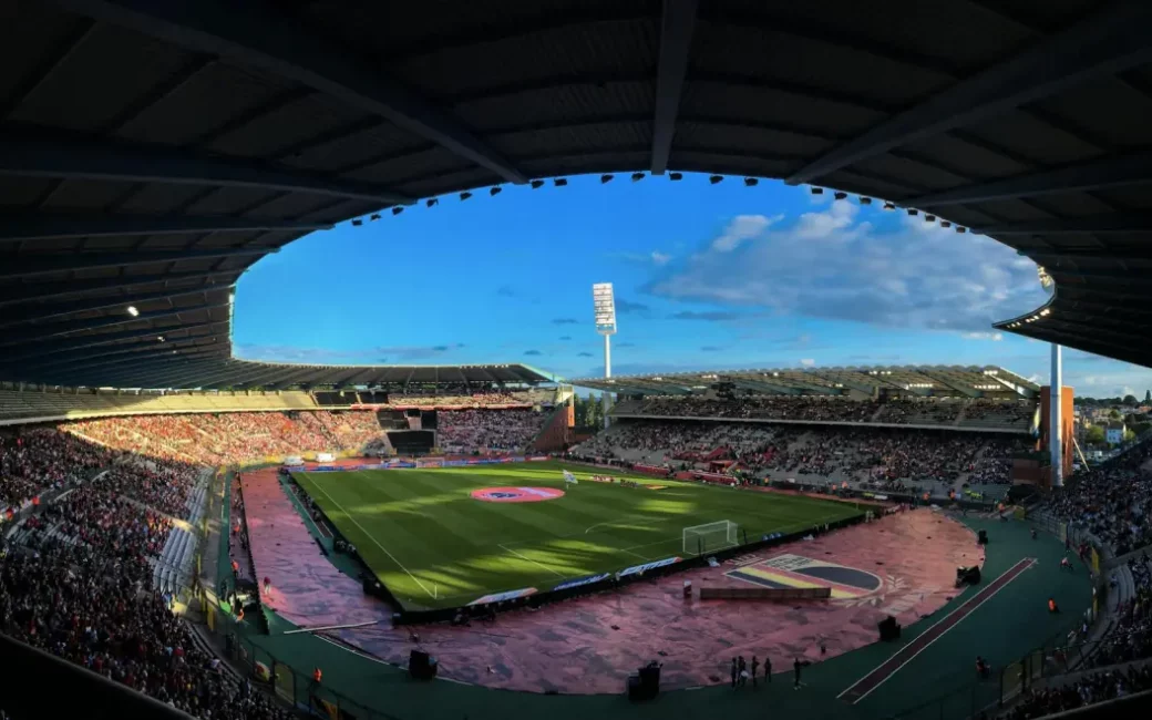 Football supporters in a stadium during matchday